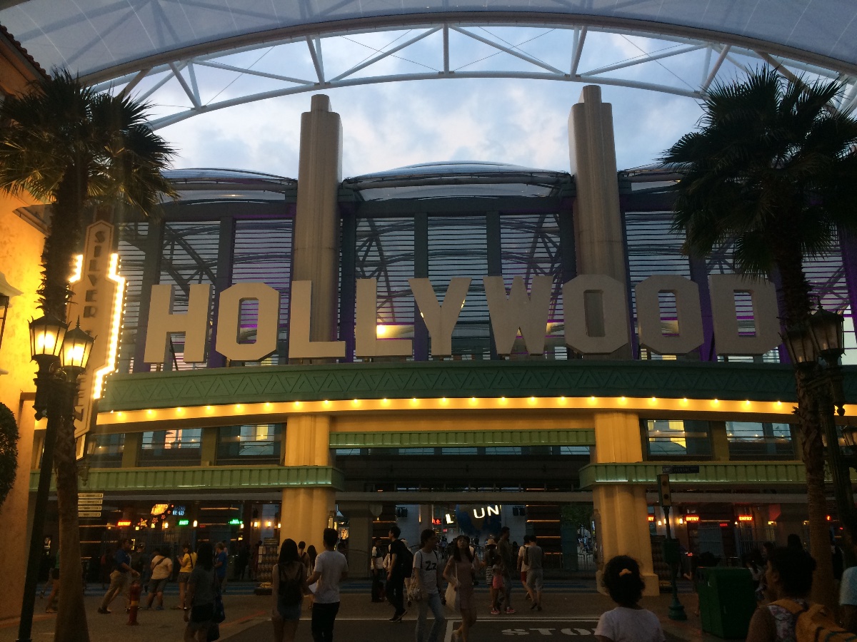 hollywood sign, universal studios singapore, travel, relax, beautiful