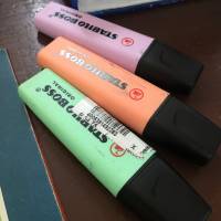 highlighters to mark fruits of labor