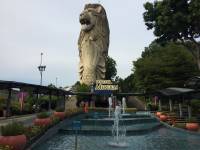 sentosa island, amusement, attractions, travel, singapore, love, beautiful country, merlion, giant, statue