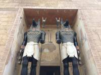 ancient egypt, giant statue, anubis, universal studios singapore, sentosa island, amusement, attractions, travel, singapore, love, beautiful country