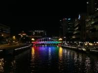 rainbow bridge, singapore river