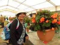 Buying some plants for gardening, Anwick Garden Center, Lincolnshire, UK