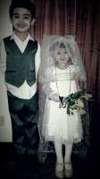 the scary bride and groom but cute