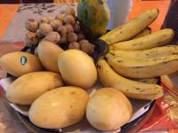 Local fruits, mango, banana