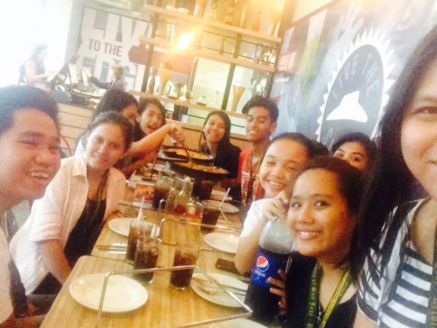 At pizza hut