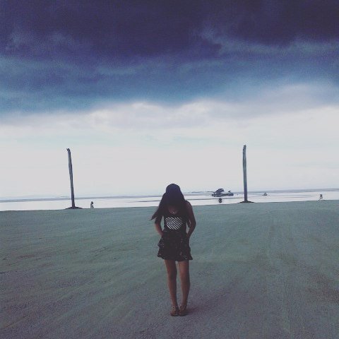 Beach, girl, vacation