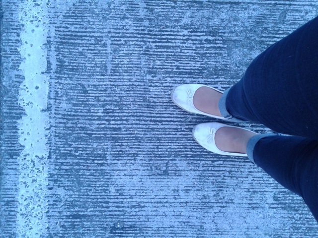 White, sandals