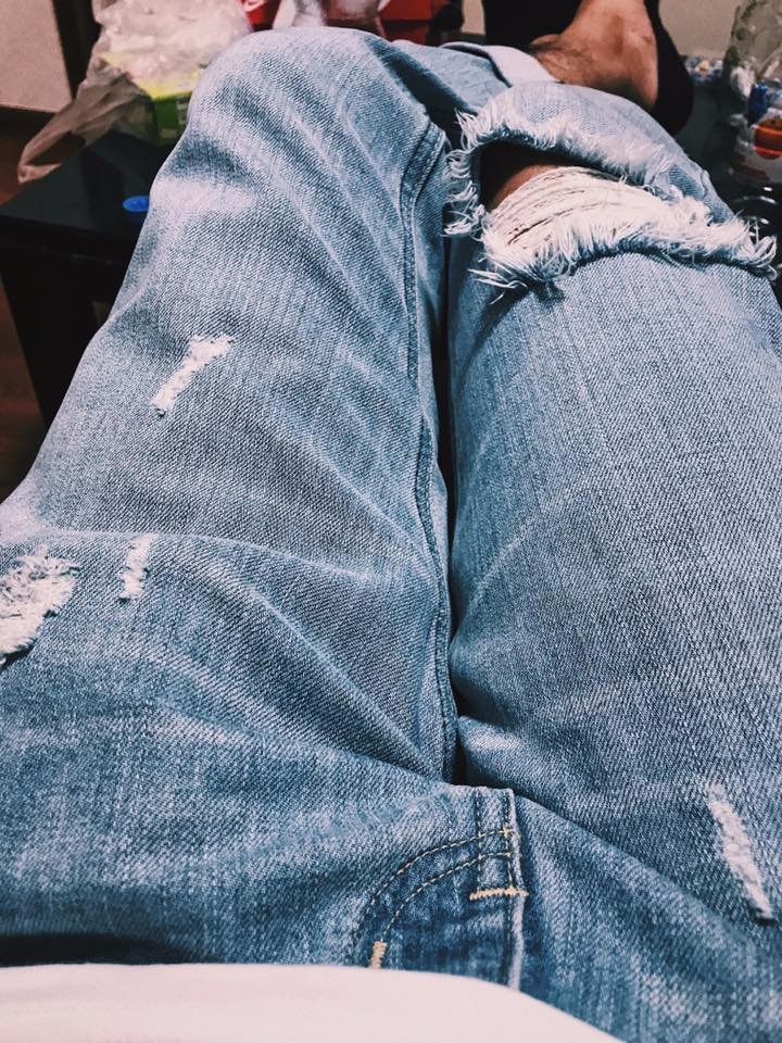 ripped jeans