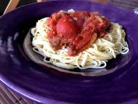 Spaghetti sauce cheese delicious
