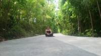 Sitting at the rock, malunggay tree, corn