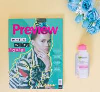 Preview magazine, garnier, micellar water