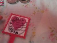 London keychain, bracelet, wallet, coins, flower crown, lovemail stick