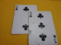 Deck of cards, clubs