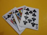 Deck of cards, clubs