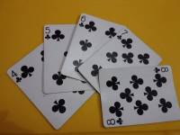 Deck of cards, clubs