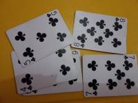 Deck of cards, clubs