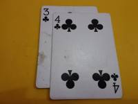 Deck of cards, clubs