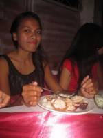 Eating time , chicken cordon blue , lechon and etc. 