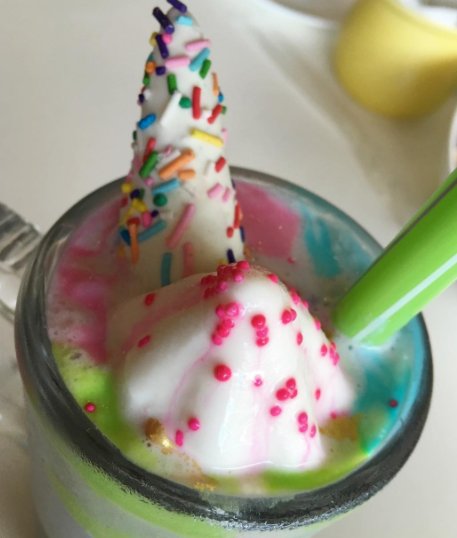 Sakura, unicorn, milkshake