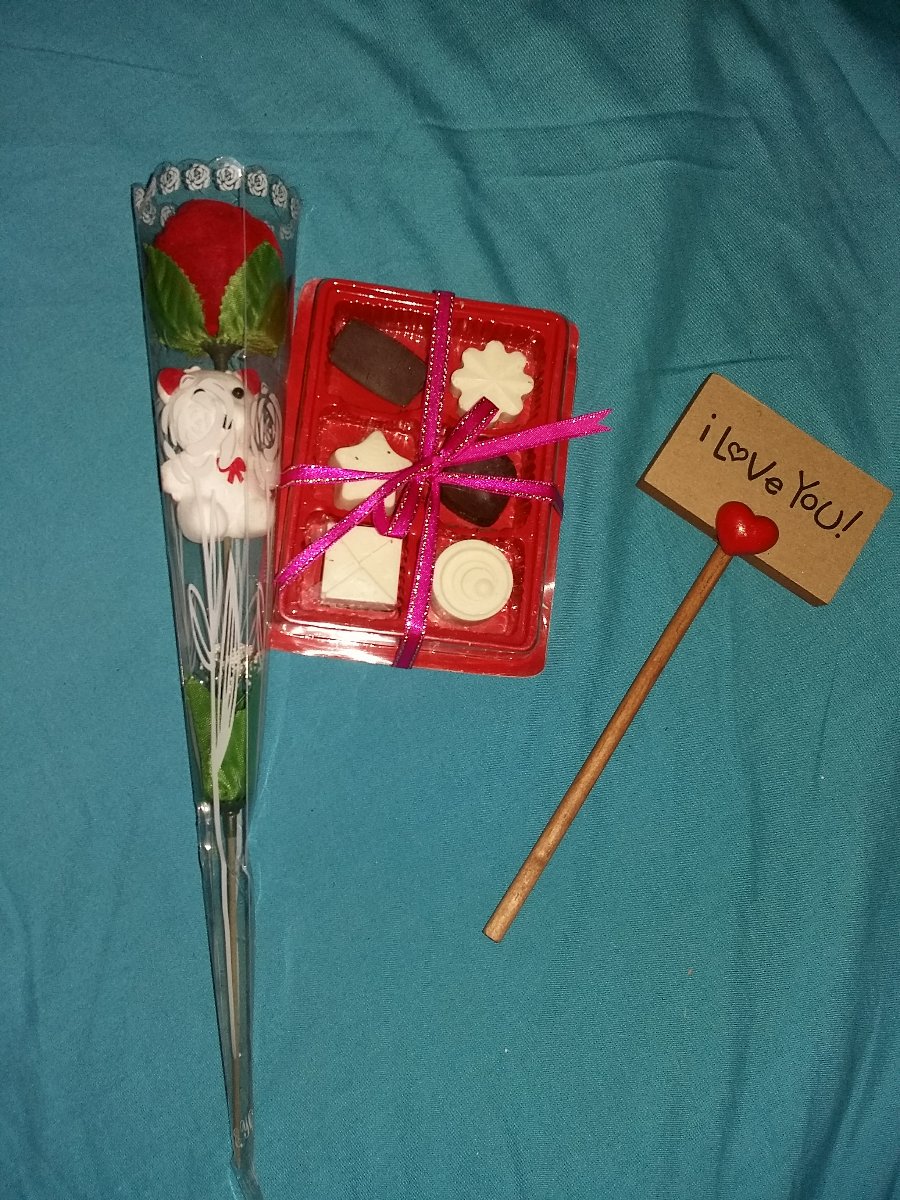 rose, chocolate, I love you