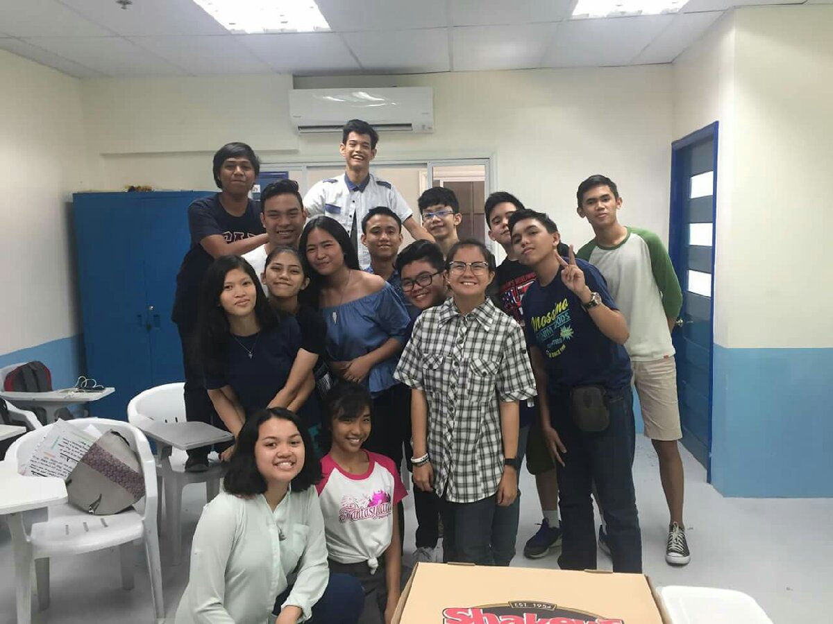 picture with classmate