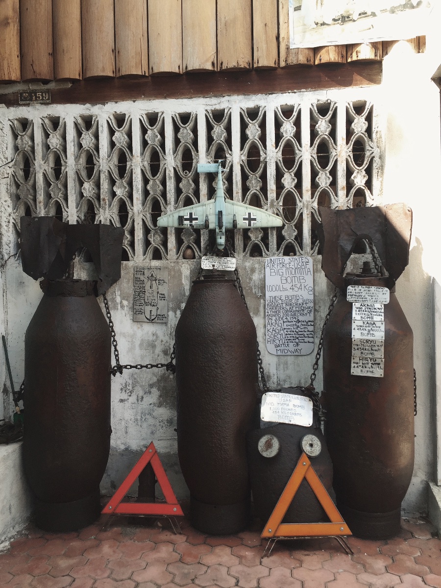Bombs, Japan colonization, cat al museum, dumaguete city