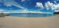 Public beach, white sand, Badian, Cebu