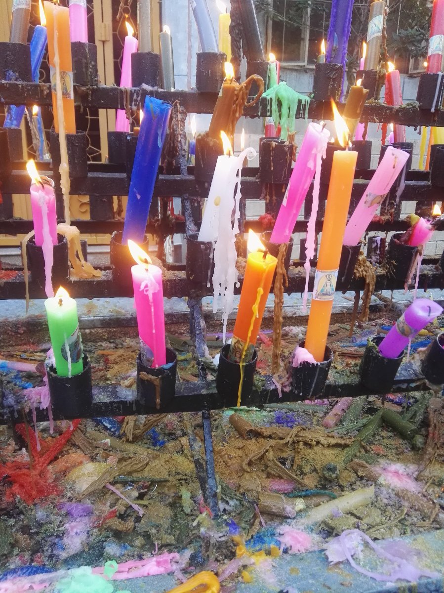 Candles, prayer, colors