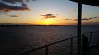 sunset, humber, river, bridge, ferry