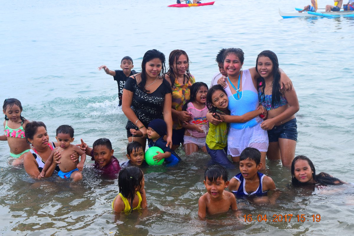 relative, family, beach