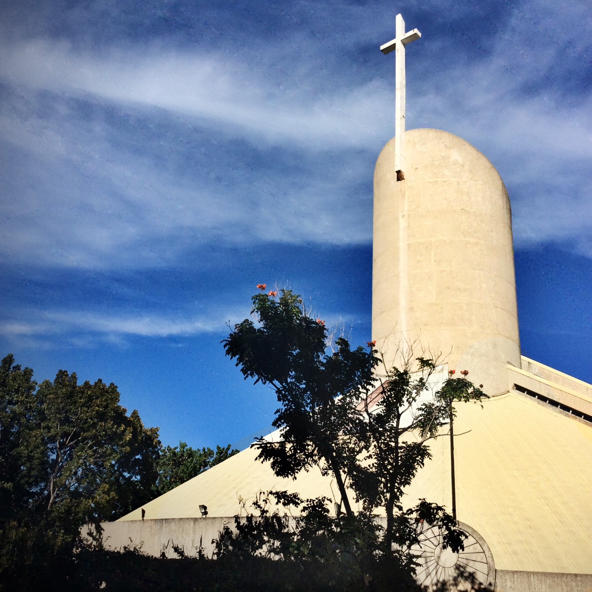 #chapel, #blue, #sky