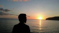 #silhouette, #sunset, #sea, #landscape, #photography