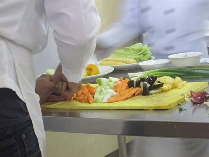 chopping of veges