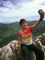 selfie on top
