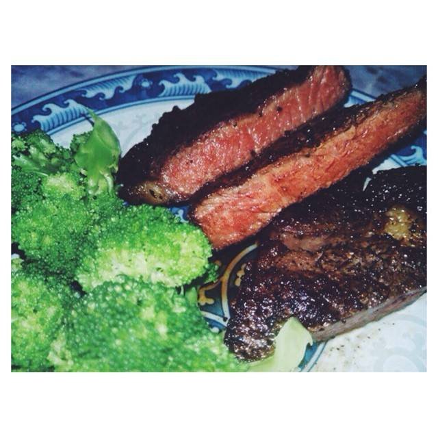  perfect medium rare ribeye