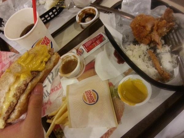 burger king, king of #burgers, pigging out, #allthetime