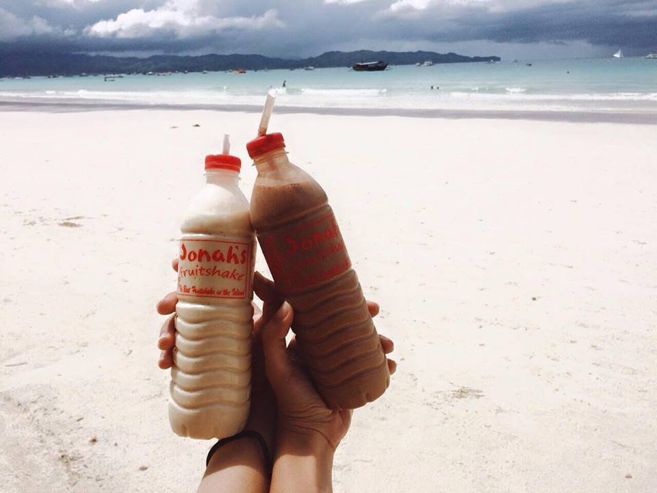 fruitshake by the beach