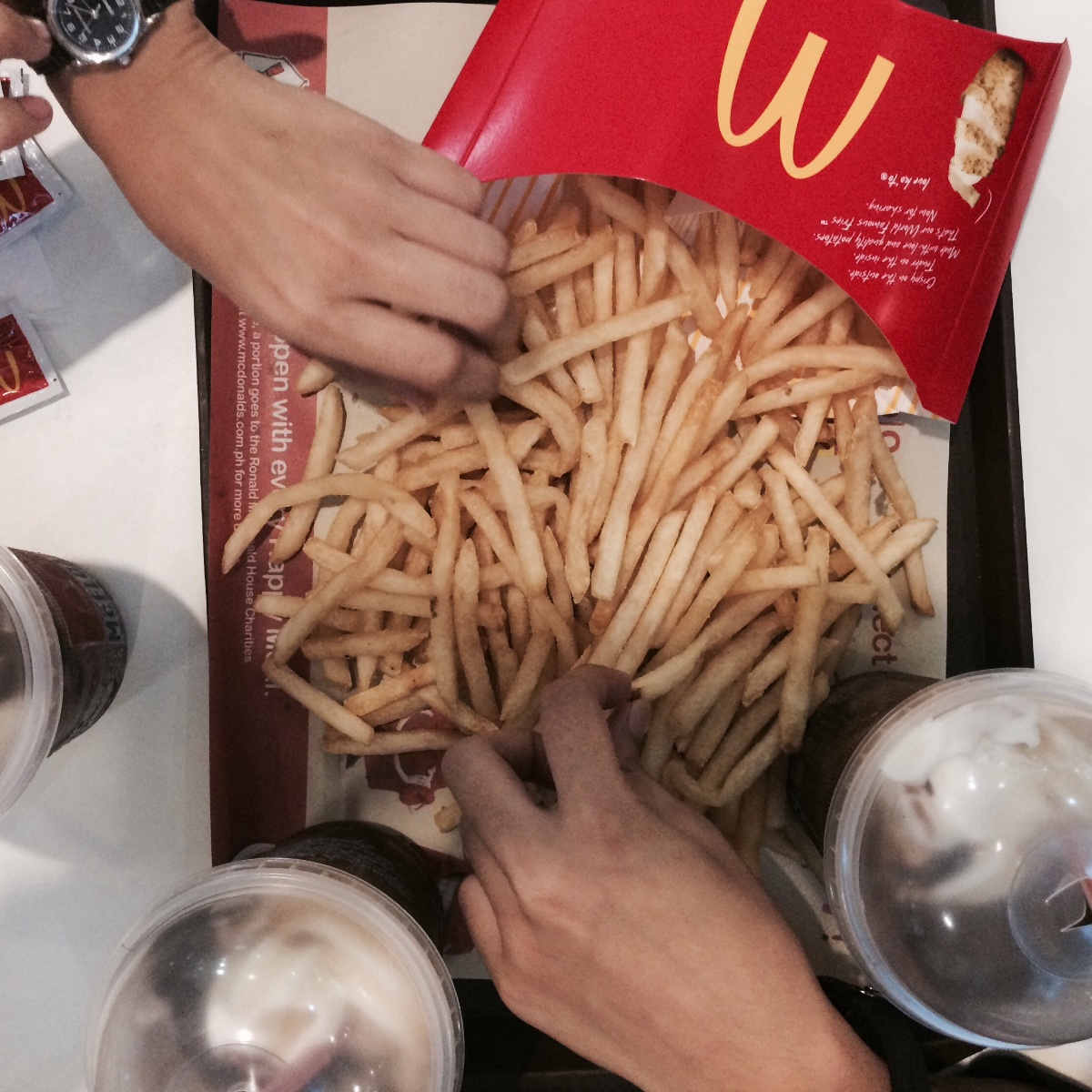 Just the 3 of us #bfffries #Mcdo