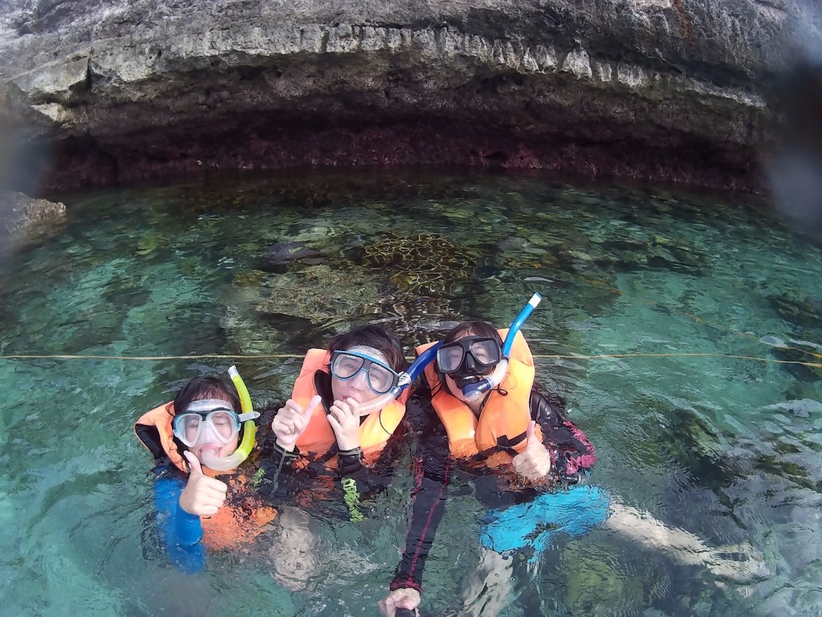 Snorkeling with bffs