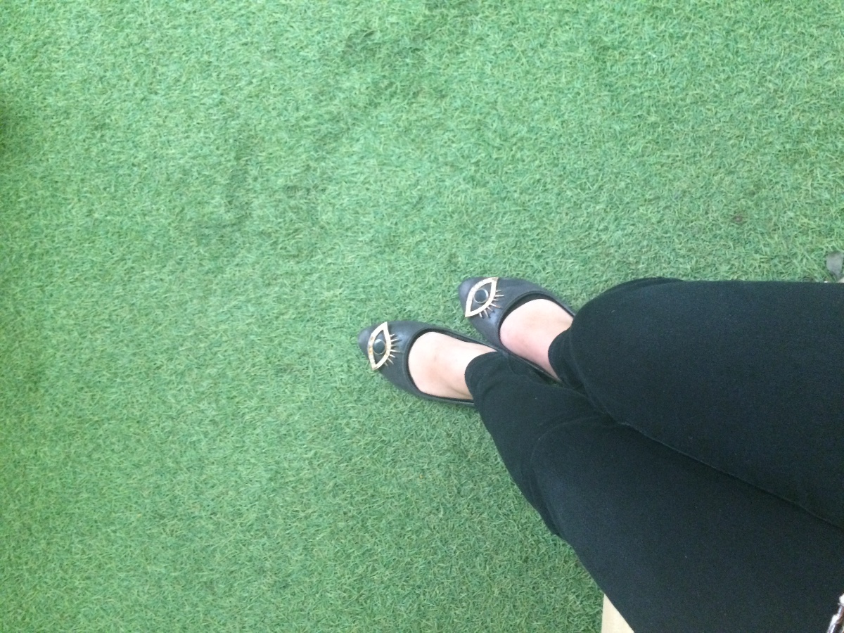 this shoes have an eyes