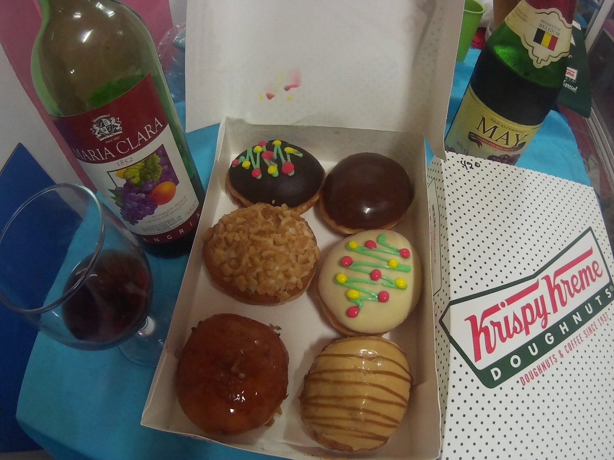 wine  donuts 