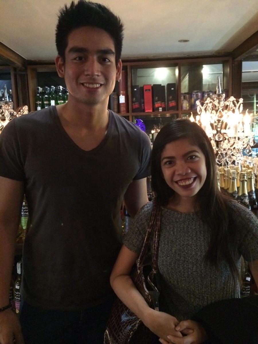 with mah fav singer 