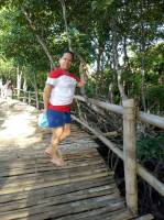 Bamboo bridge, fun