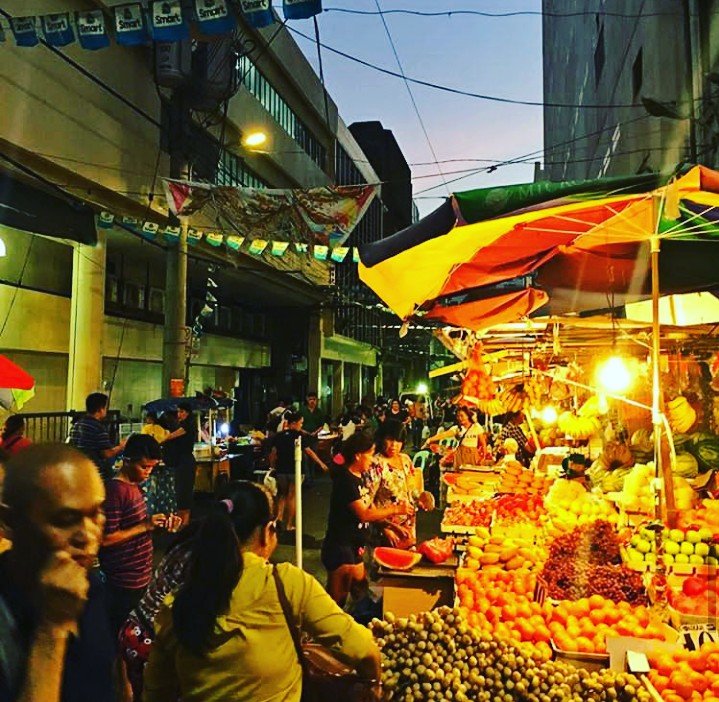 Fruit stands in the city