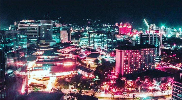 I love cebu, city lights