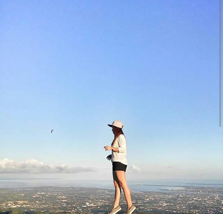 at the top