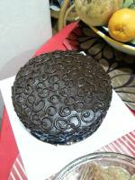 dark chocolate mango cake