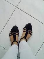 black and white