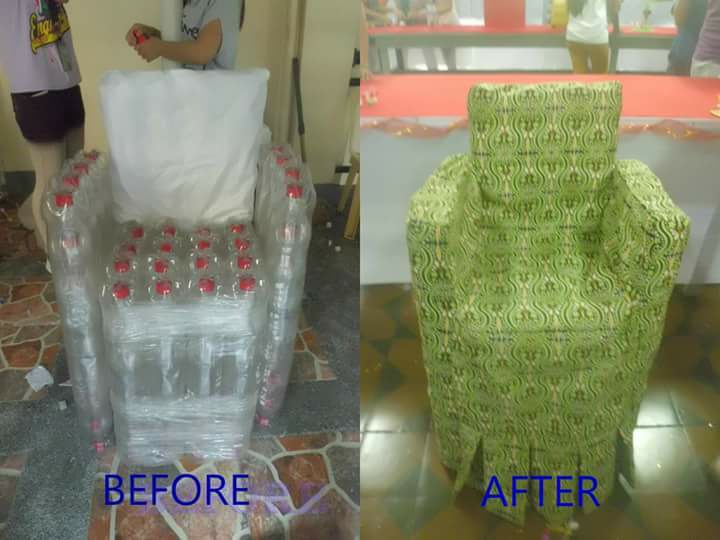 From 1. 5 coke bottles to a Sofa bottles