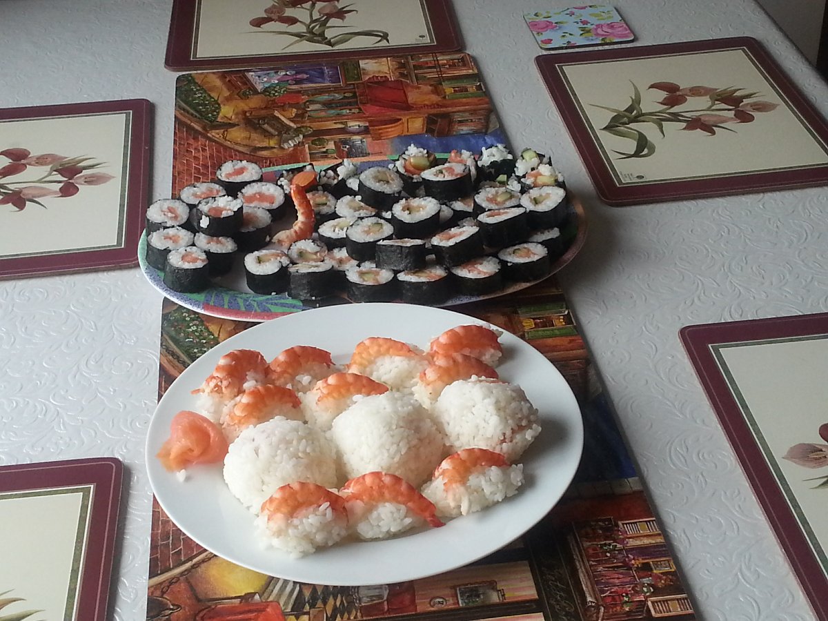 Home made Sushi for Tea